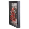 Northlight LED Lighted Framed "Have A Holly Jolly Christmas" Wreath Wall Art - 14" - Black - 4 of 4