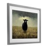 Stupell Industries Black Sheep in Field Framed Print Under Glass Art - 2 of 4