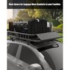Roof Rack Basket Rooftop Cargo Carrier with Extension Black Car Top Luggage Holder Universal for SUV Cars - 3 of 4