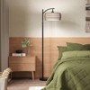 SUGIFT Modern Farmhouse Floor Lamp with Dual Shades, Smart LED Bulb, Remote Control, and Dimmable Light - 3 of 4