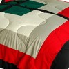 Slickblue Twin Comforter Set, Vermicelli Quilting, Patchwork Bedding, Handmade Look, Multiple Design Options - 3 of 3