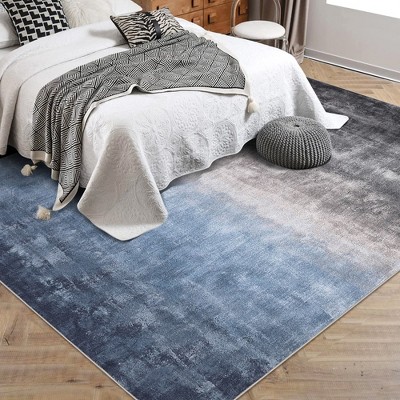 Garvee Large Modern Abstract Area Rug, Low Pile Thin Rug Soft Non Shedding Floor Carpet,Stain Resistant Rug