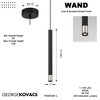 George Kovacs Lighting Wand 1 - Light Pendant in  Coal/Brushed Nickel - 3 of 4