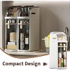 Narrow Bathroom Storage Cabinet, Slim Rolling Bathroom Storage Organizer with Drawers, Wheels,Toilet Paper Holder, Waterproof - 4 of 4