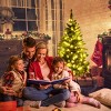 Tangkula 5ft Prelit Half Christmas Tree Artificial PVC Material Metal Stand w/ 250 LED Lights - 3 of 4