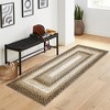 Modern Braided Print Area Rug Boho Rug Geometric Rug Washable Living Room Bedroom Rug - 3 of 4