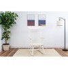 Gift Mark Modern Wooden Rocking Chair - White - 2 of 4