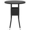 vidaXL 3 Piece Patio Dining Set Poly Rattan Black - 4 of 4