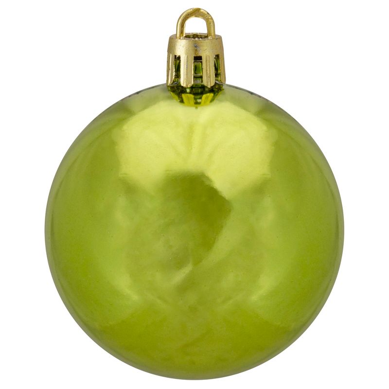 Northlight 60ct Shatterproof Shiny Christmas Ball Ornament Set 2.5" - Green, 3 of 4