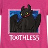 Girls' - How to Train Your Dragon - Toothless Stars Fitted Short Sleeve Graphic T-Shirt - 2 of 4