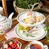 Portmeirion Botanic Garden 2-Tiered Server - 10" & 8" Dessert Display with Assorted Floral & Butterfly Motif - Earthenware, Made in England - 3 of 3