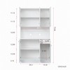 SKRAN 70.87" Tall Wardrobe& Kitchen Cabinet, with 6-Doors, 1-Open Shelves and 1-Drawer for Bedroom - 4 of 4