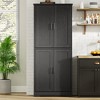 Kitchen Pantry Cabinet, Freestanding Pantry Storage Cabinet with Doors and Shelves, 70" Tall Cupboard Cabinet for Bathroom, Dining Room - 4 of 4