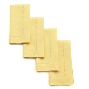 Solino Home Linen Classic Hemstitch Dinner Napkins - 1 of 4
