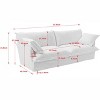 87.4''W Sofa Couch, 3-seat Deep Seat Cloud Couches, Upholstered Accent Sofa Chair with Multiple Pillows for Living Room -ModernLuxe - 3 of 4