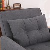 VYNXARIA Sleeper Chair 3-in-1 Convertible Chair Bed Pull Out Chair Beds Adjustable Single  Sofa Bed with USB Ports, Side Pocket,  Linen White - 3 of 4