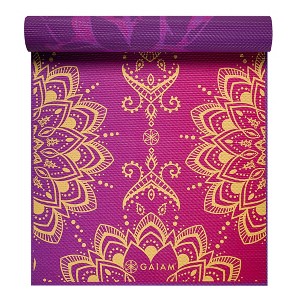 Gaiam Reversible Yoga Mat - (6mm) - 1 of 4