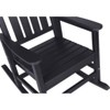 Lyngins Outdoor Rocking Chair with Widened Armrests,Contoured Seat,Glider Rocking Chair,Polyester Accent Chair for Bedroom,Living Room,Garden - 4 of 4
