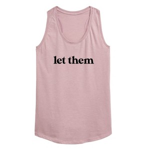 Women's - Instant Message - Let Them Small Graphic Racerback Tank - 1 of 4