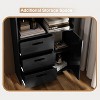 Large Capacity Bookcase with 3 Drawers and a Storage Cabinet, Sturdy and Durable, Suitable for Living Room, Home Office, Bedroom - 2 of 4