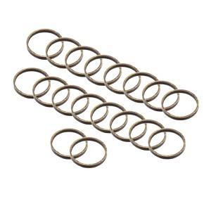 Unique Bargains DIY Craft Copper Jewelry Making Versatile Earring Beading Hoops 30 Pcs - 1 of 4