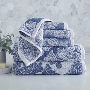 BrylaneHome 6-Piece Damask Towel Set - 1 of 1