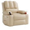 TROPOW Oversized Electric Power Recliner Chair with Heat & Massage - 360° Swivel Rocker Recliner for Living Room, PU Leather Recliner - 2 of 4