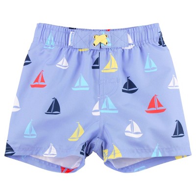 Image of RuggedButts Baby Boys Swim Trunks - Down By The Bay, Size: 6-12m