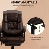 TopComfy Accent Chairs High Back Reclining Office Chair Massage Chair with 6 Vibrating Points Soft Chair for Office, Brown, 29.5"*26"*48" - 3 of 4