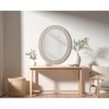 Elegant Lighting Oval Cornhusk Mirror 30x36 in Linen White - 2 of 4