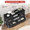TV Stand for Bedroom,TV Media Console Table with 8 Drawers and Open Shelves for Living Room, Hallway - 3 of 4