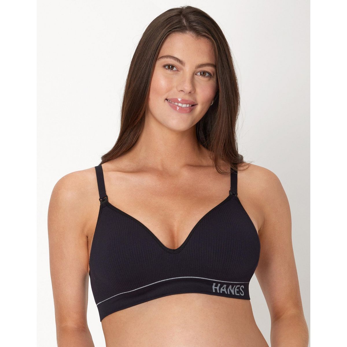 Hanes Maternity Women's Rib Nursing Bralette