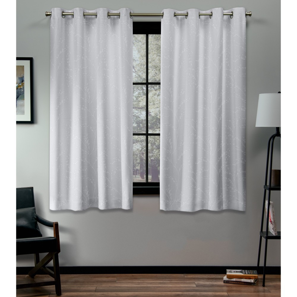 Photos - Curtains & Drapes Set of 2 108"x52" Kilberry Woven Blackout Grommet Top Window Curtain Panel