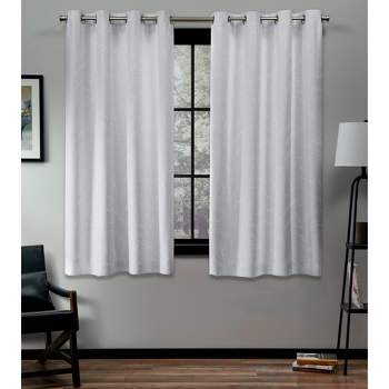 Kilberry Woven Blackout Grommet Top Window Curtain Panel Pair Exclusive Home