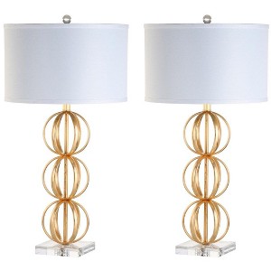 Annistyn Table Lamp (Set of 2) - 29 Inch Height - TBL4072 - Gold - Safavieh - 1 of 4