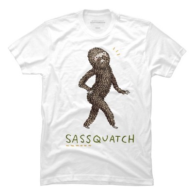 Men's Design By Humans Sassquatch By SophieCorrigan T-Shirt