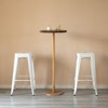Basicwise 30" Backless Metal Bar Stool – Stackable, Heavy-Duty, Indoor/Outdoor Use for Kitchen, Bar, Patio, Café, Bistro & More - 2 of 4