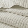FIONECA Reversible Antimicrobial Brushed Microfiber Coverlet Set Farmhouse Pick Stitch Quilted Bedding - 4 of 4