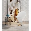 Sapphtopaz Modern Swivel Accent Chair with Curl Shaped Wool Blend Upholstered Bar Stool with Chrome Metal Round Base for Living Room, Bedroom - 4 of 4