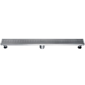 ALFI ABLD32D 32Inch Modern Stainless Steel Linear Shower Drain with Groove Lines - 1 of 4
