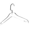 Designstyles Clear Acrylic Clothes Hangers, Heavy-Duty Closet Organizers with Matte Black Steel Hooks, Perfect for Suits and Sweaters - 10 Pack - 2 of 4