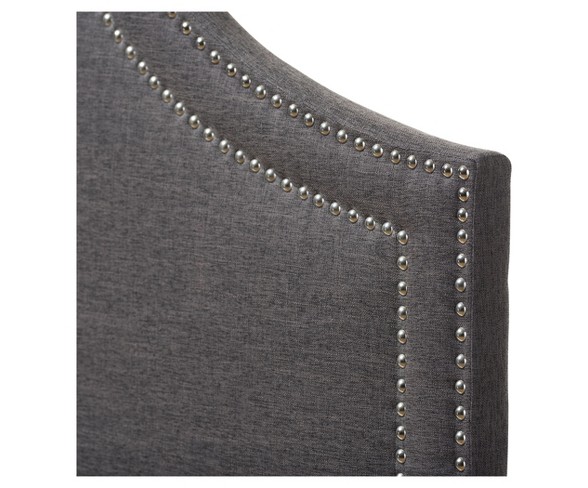 Avignon Modern Fabric Upholstered Headboard Full Dark Gray - Baxton Studio