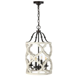 Quinby 4 Light 36" Pendant - PND4098 - Oil Rub Bronze - Safavieh - 1 of 4