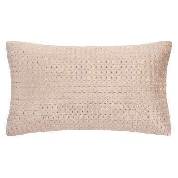 Safavieh Home Caramia Cream Round Button Tufted Decorative Pillow Pillow,  16x16