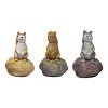 Transpac Resin Happy Squirrel Figurine Set of 3 Spring Home Decorations - 2 of 3