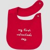 Carter's Just one you® Baby My 1st Valentines Day Bib - Red - 2 of 3