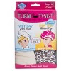 Turbie Twist Cream Microfiber Hair Towel and Leopard Shower cap - image 4 of 4
