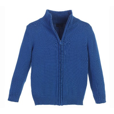 Mens Knitted Sweater Gioberti Boy's Full Zip Knitted Cardigan