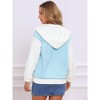 Jess by Meiko Women's Oversized Pom Pom Zipper Hoodie - 4 of 4