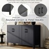 Sideboard Storage Cabinet with Soft-Close Doors and Metal Handles, Sideboard Buffet for Kitchen, Entryway, Dining Room-Maison Boucle - 4 of 4
